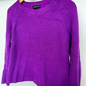 PURPLE LONG SLEEVE SWEATER